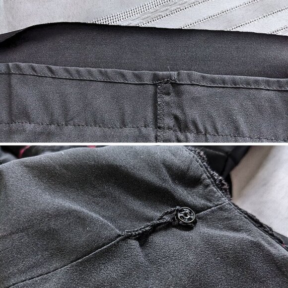 JONES NEW YORK Whimsygoth Black Pink Pleated Lace Masquerade Sheath Dress Sz 10 - Picture 5 of 8